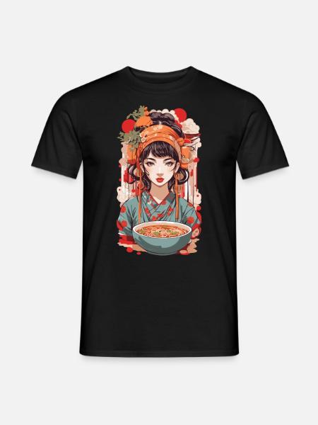 Ramen Retro Popart Japon Design Esthétique - T-shirt homme - noir