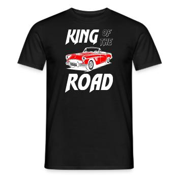 King of the Road Classic Car - Men's T-Shirt - black - Front - AI Model Male 178 light (178cm)