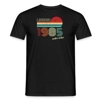 Legend 1985 Birthday Shirt Gift Anniversary - Men's T-Shirt - black - Front - AI Model Male 178 light (178cm)
