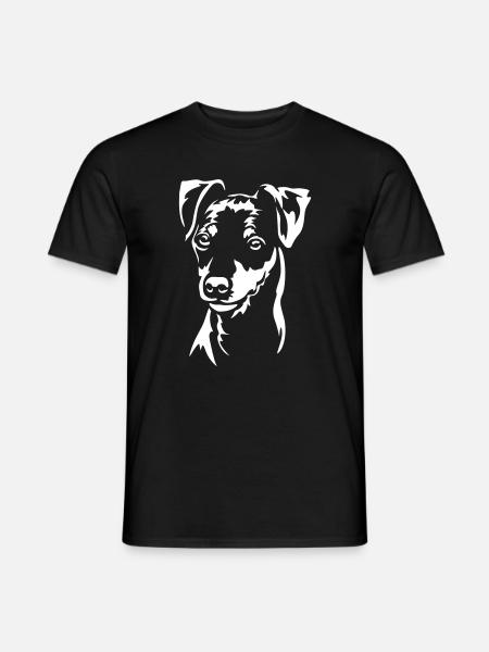 Zwergpinscher Head "Black Edition" - Men's T-Shirt - black