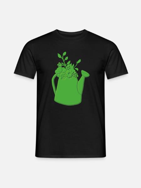 Watering can relief - Men's T-Shirt - black