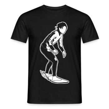 Surfer Girl - Men's T-Shirt - black - Front - AI Model Male 178 light (178cm)