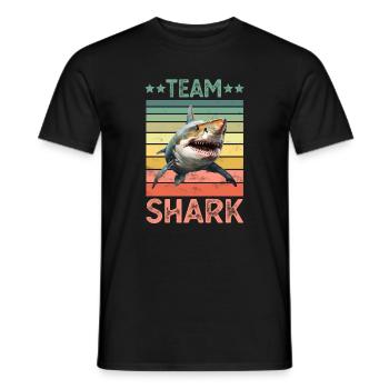 Hai Haifisch - Männer T-Shirt - Schwarz - Vorne - AI Model Male 178 light (178cm)