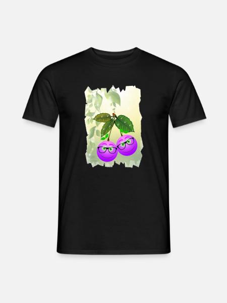 Brillenbeeren - Männer T-Shirt - Schwarz
