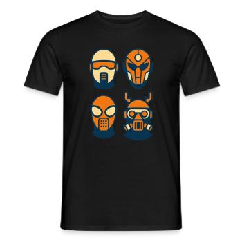 Future Masks - Männer T-Shirt - Schwarz - Vorne - AI Model Male 178 light (178cm)