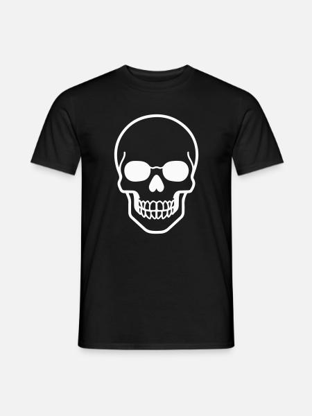 Minimalist skull design - Men's T-Shirt - black