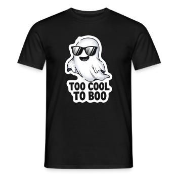 Too Cool To Boo - Cooles Geist - Männer T-Shirt - Schwarz - Vorne - AI Model Male 178 light (178cm)