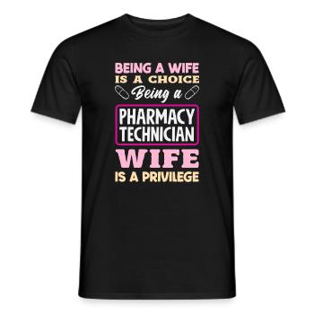 Pharmacist Pharmaceutical Technical - Men's T-Shirt - black - Front - AI Model Male 178 light (178cm)