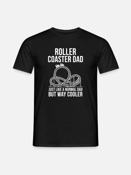 Dad Roller Coaster | A cooler Carreéman dad - Men's T-Shirt - black