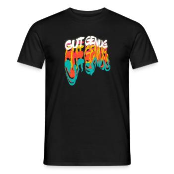 Buntes Graffiti Statement - Männer T-Shirt - Schwarz - Vorne - AI Model Male 178 light (178cm)
