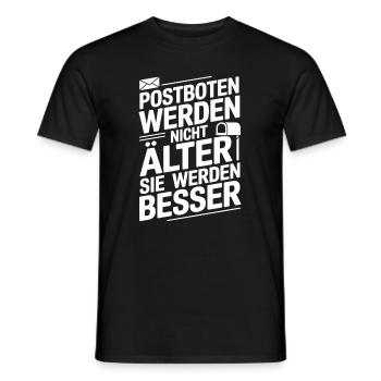  Postboten Werden Nicht Älter Sie Werden Besser - Männer T-Shirt - Schwarz - Vorne - AI Model Male 178 light (178cm)