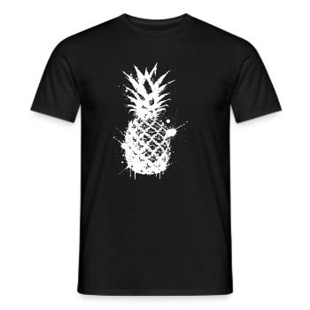 Ananasspritzer Graphic White - Männer T-Shirt - Schwarz - Vorne - AI Model Male 178 light (178cm)