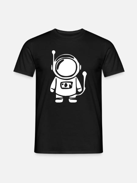 Astronaut im Weltall Geschenk - Männer T-Shirt - Schwarz