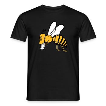 Flying-bee - T-shirt homme - noir - Devant - AI Model Male 178 light (178cm)