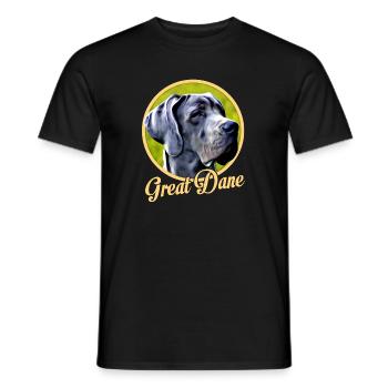 Danois - T-shirt homme - noir - Devant - AI Model Male 178 light (178cm)