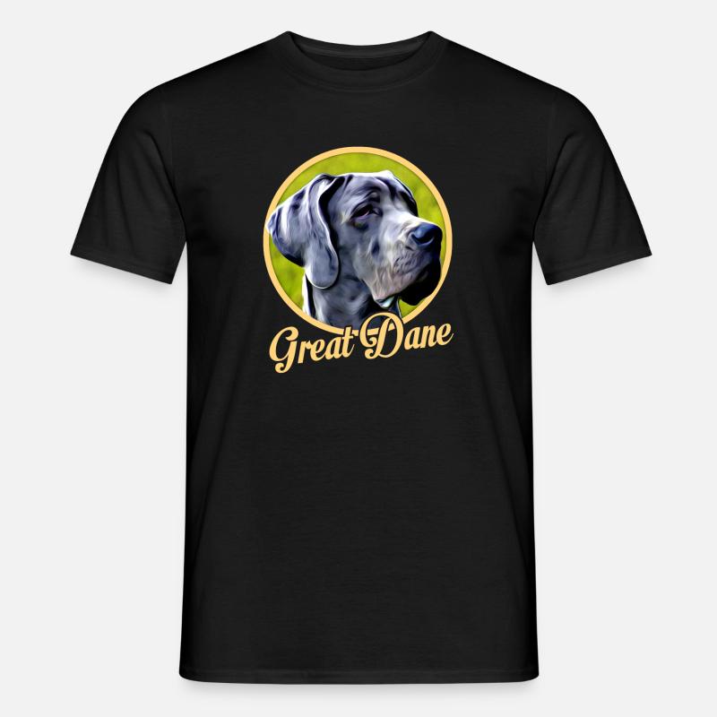 Däne - Männer T-Shirt - Schwarz