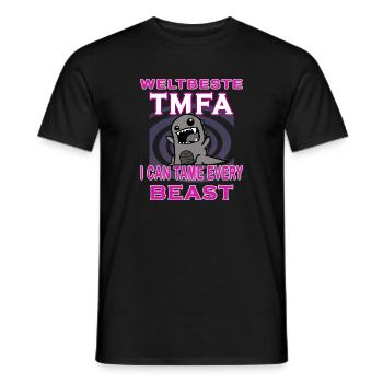 tmfa wild beast tier tierarztpraxis tierfreund - Männer T-Shirt - Schwarz - Vorne - AI Model Male 178 light (178cm)