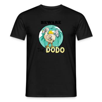 dodo - Men's T-Shirt - black - Front - AI Model Male 178 light (178cm)