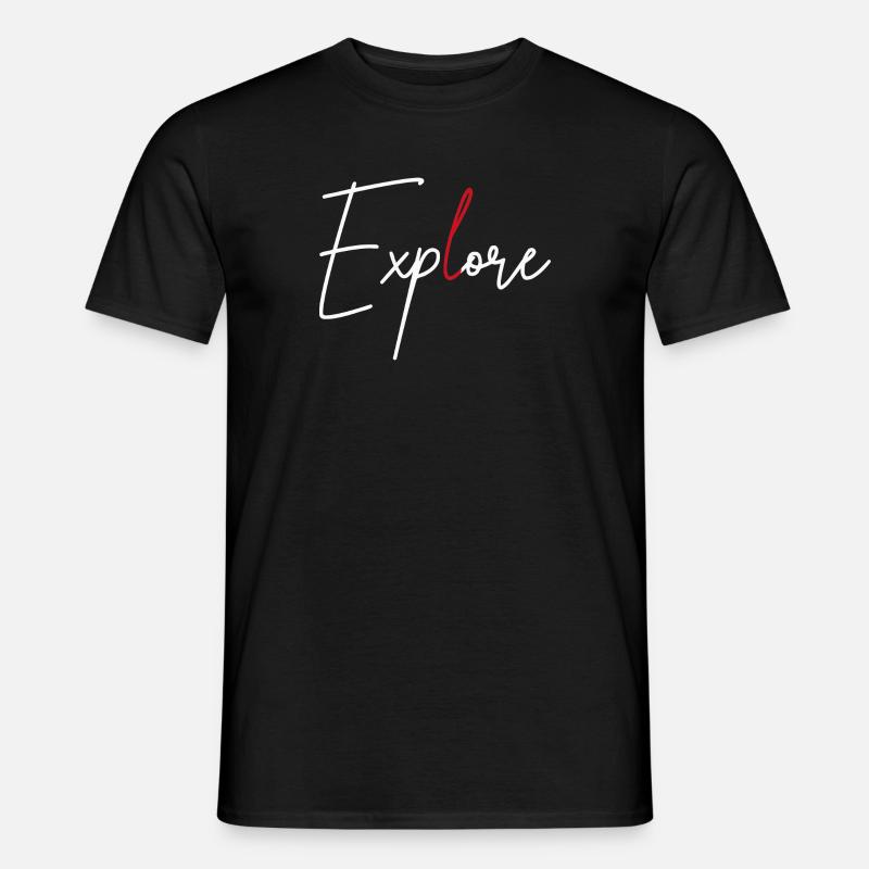 Explore - T-shirt homme - noir