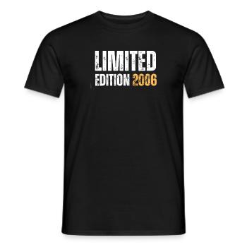 Limited Edition 2006 18th Birthday Gift - Men's T-Shirt - black - Front - AI Model Male 178 light (178cm)