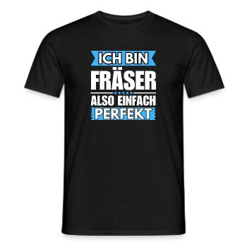 Einfach ein Perfekter Fräser - Männer T-Shirt - Schwarz - Vorne - AI Model Male 178 light (178cm)