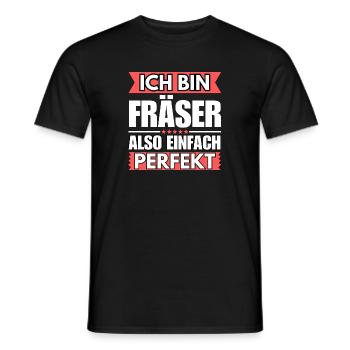 Einfach ein Perfekter Fräser - Männer T-Shirt - Schwarz - Vorne - AI Model Male 178 light (178cm)