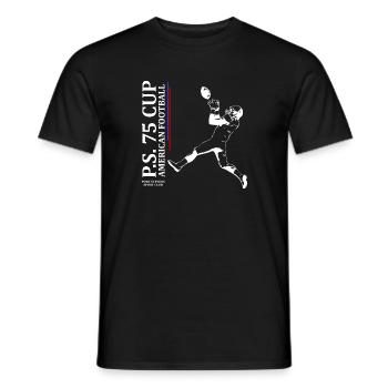 American Football - Männer T-Shirt - Schwarz - Vorne - AI Model Male 178 light (178cm)