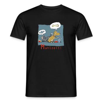Mahlzeit! - Männer T-Shirt - Schwarz - Vorne - AI Model Male 178 light (178cm)