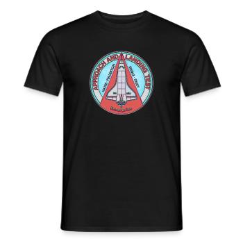 Enterprise 1977 - Männer T-Shirt - Schwarz - Vorne - AI Model Male 178 light (178cm)