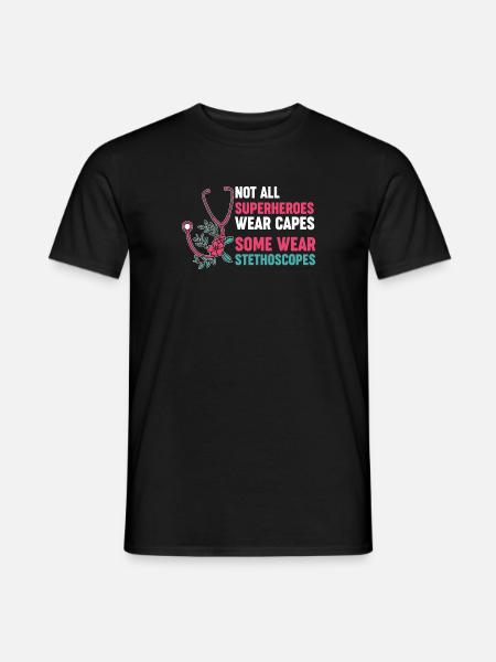 Cardiologue Humour Infirmière en cardiologie - T-shirt homme - noir