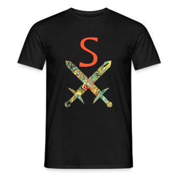gekreuzte schwerter e 200 s - Männer T-Shirt - Schwarz - Vorne - AI Model Male 178 light (178cm)
