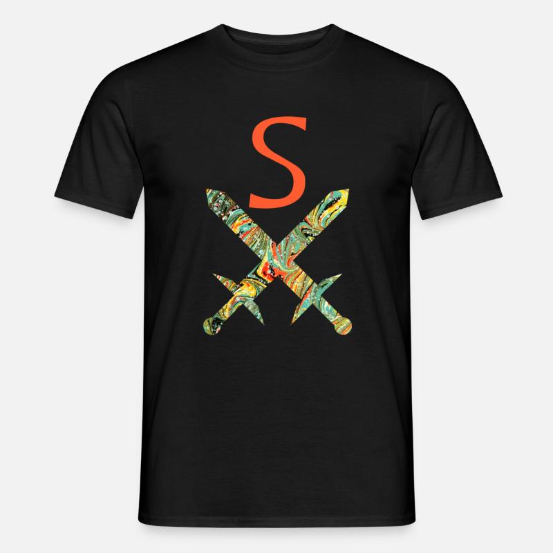 gekreuzte schwerter e 200 s - Männer T-Shirt - Schwarz
