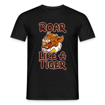 Rugir comme un tigre 2 - T-shirt homme - noir - Devant - AI Model Male 178 light (178cm)