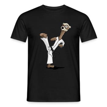 Kampfsport Frettchen - Männer T-Shirt - Schwarz - Vorne - AI Model Male 178 light (178cm)