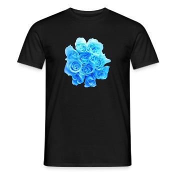 daffodils roses rosen blumen flowers tulips tulpen - Männer T-Shirt - Schwarz - Vorne - AI Model Male 178 light (178cm)