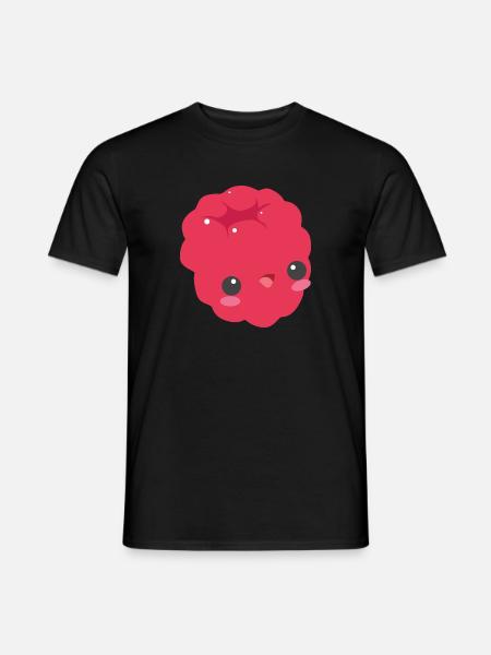 framboise douce - T-shirt homme - noir