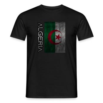 Algerien - Männer T-Shirt - Schwarz - Vorne - AI Model Male 178 light (178cm)