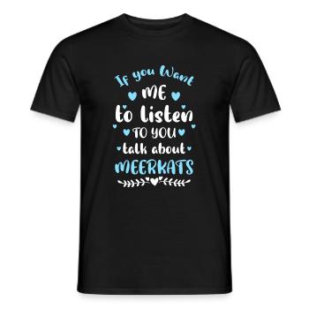 Zoo Nature Predator Surikate - T-shirt homme - noir - Devant - AI Model Male 178 light (178cm)
