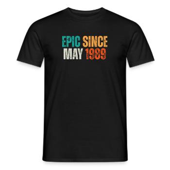 Episch seit Mai 1989 - Retro Geburtstagsspruch - Männer T-Shirt - Schwarz - Vorne - AI Model Male 178 light (178cm)