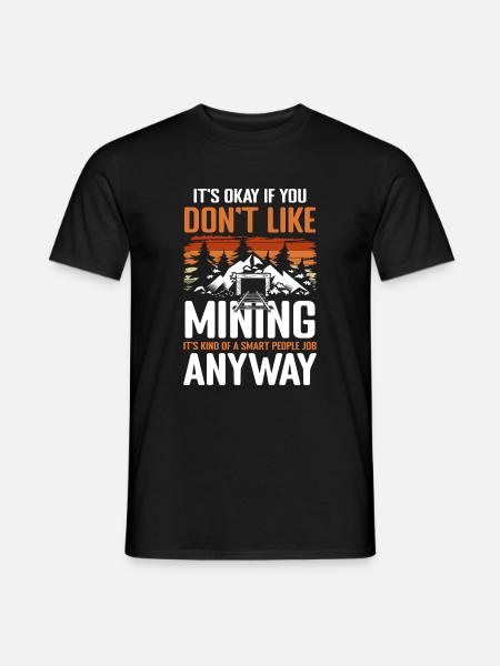 Coal Shovel Miner Treasures - Men's T-Shirt - black