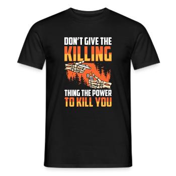 Non-smoking discipline Do not smoke addiction - Men's T-Shirt - black - Front - AI Model Male 178 light (178cm)
