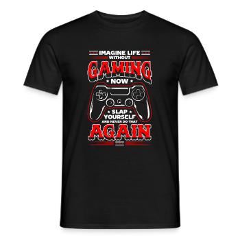 Tournoi Nerd Geek - T-shirt homme - noir - Devant - AI Model Male 178 light (178cm)