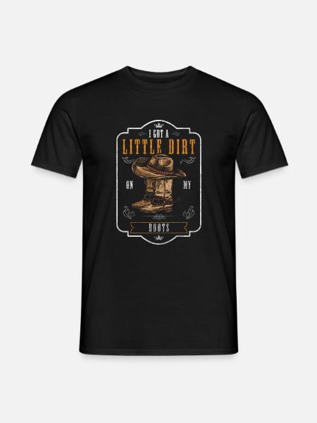 Country Texas Saddle - Men's T-Shirt - black