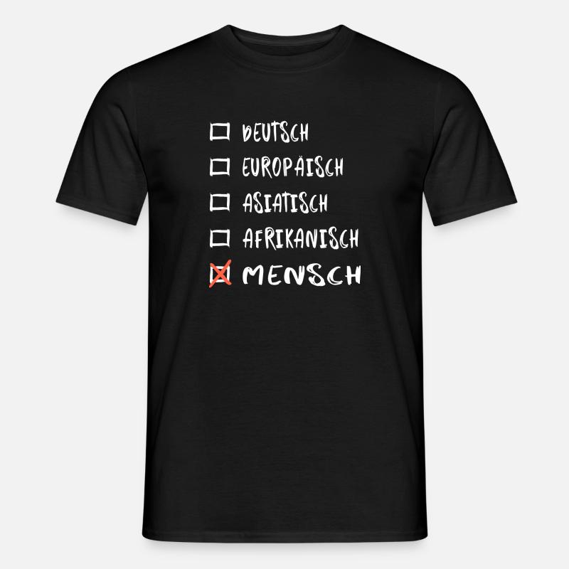Rasse Mensch - Männer T-Shirt - Schwarz