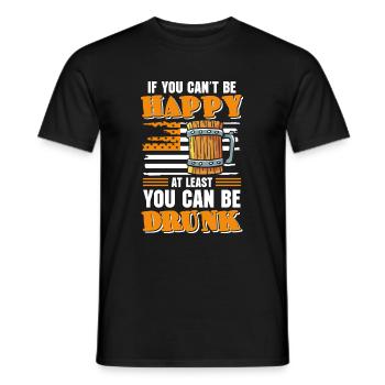 Beer drinkers booze drinking pub - Men's T-Shirt - black - Front - AI Model Male 178 light (178cm)