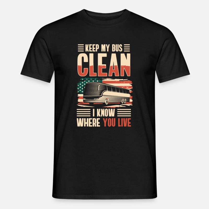 Fahrer Beruf Arbeit Kraftfahrer - Männer T-Shirt - Schwarz