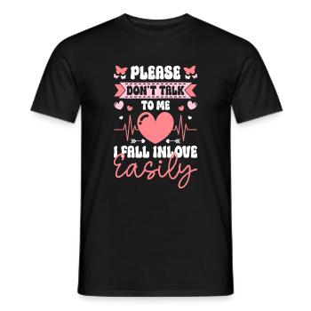 Dear Friend Romance Great Love - Men's T-Shirt - black - Front - AI Model Male 178 light (178cm)