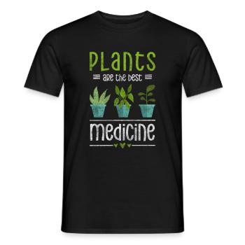 Herbes médicinales guérisseur guérisseur médecin - T-shirt homme - noir - Devant - AI Model Male 178 light (178cm)