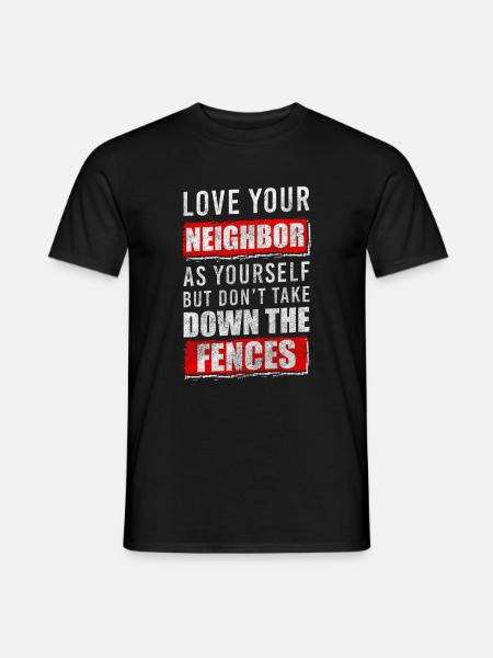 Nachbarschaft Anwohner Einweihungsfeier - Männer T-Shirt - Schwarz