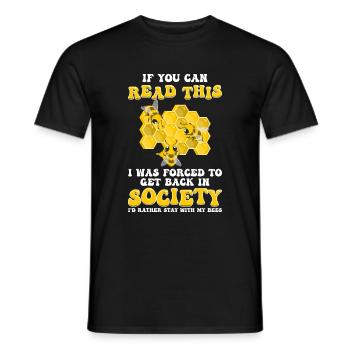Beekeeper Bee Bumblebee - Men's T-Shirt - black - Front - AI Model Male 178 light (178cm)